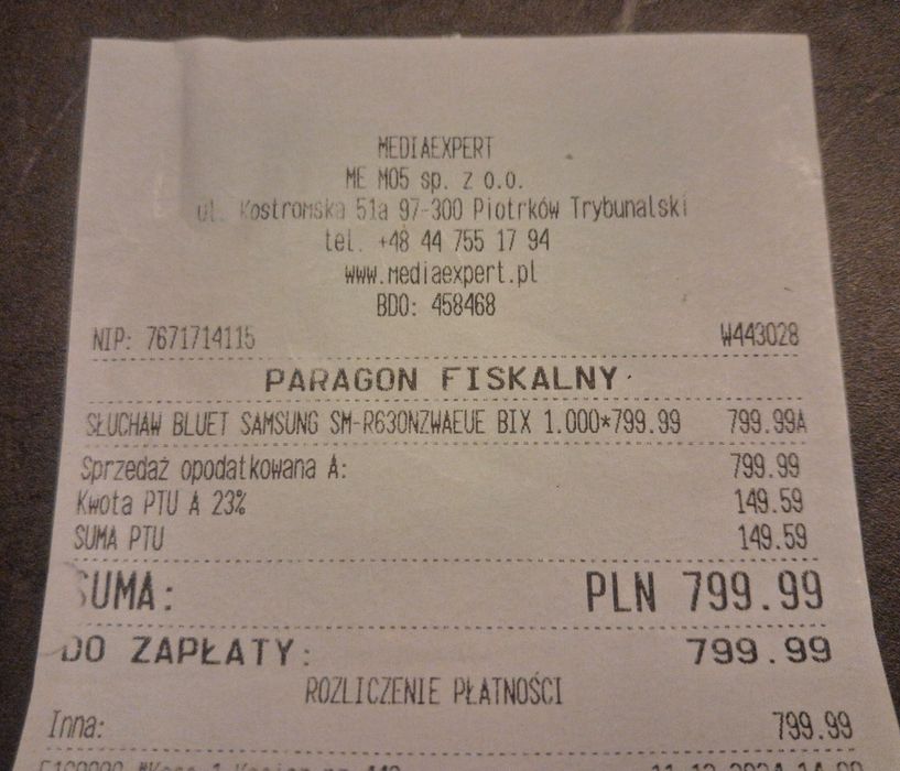 Samsung Galaxy buds3 pro (ZAMIANA)