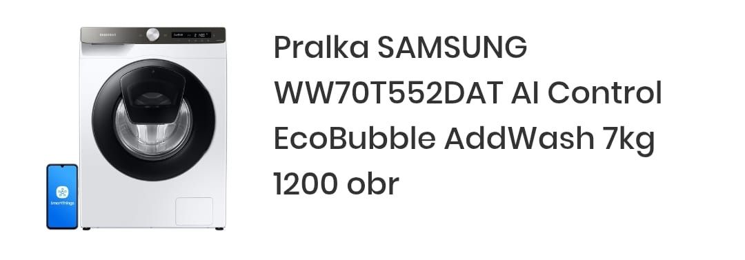 Pralka Samsung EcoBubble AddWash