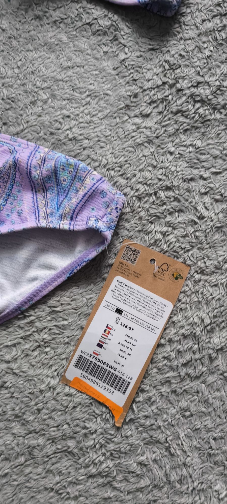 Nowy strój kąpielowy 2-częściowy coccodrillo r. 128