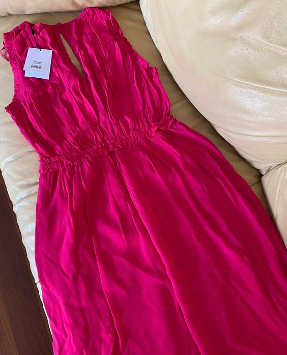 Vestido de cerimonia cor de rosa