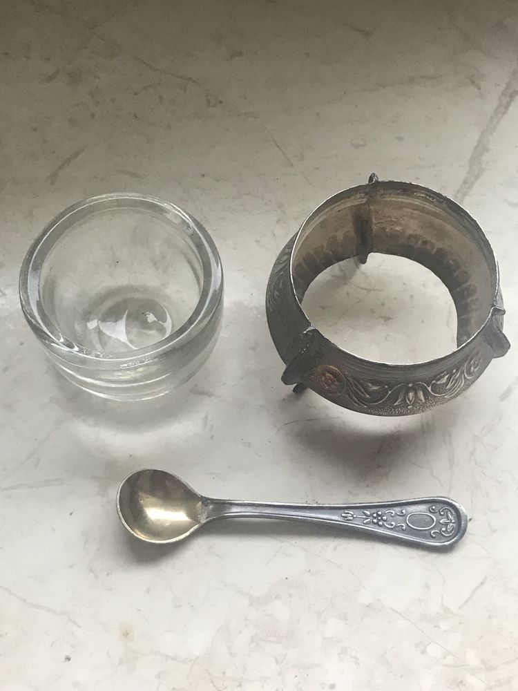 Солонка .икорница’,мельхиор из Ссср.