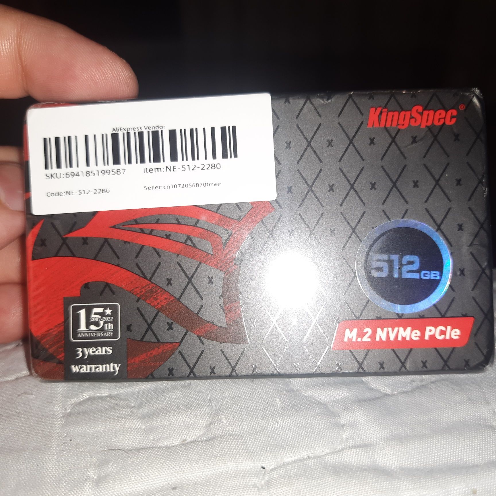 KingSpec M.2 NVMe PCle 512 gb