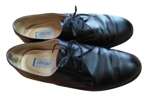 Pantofle czarne skórzane rozmiar 27,5
