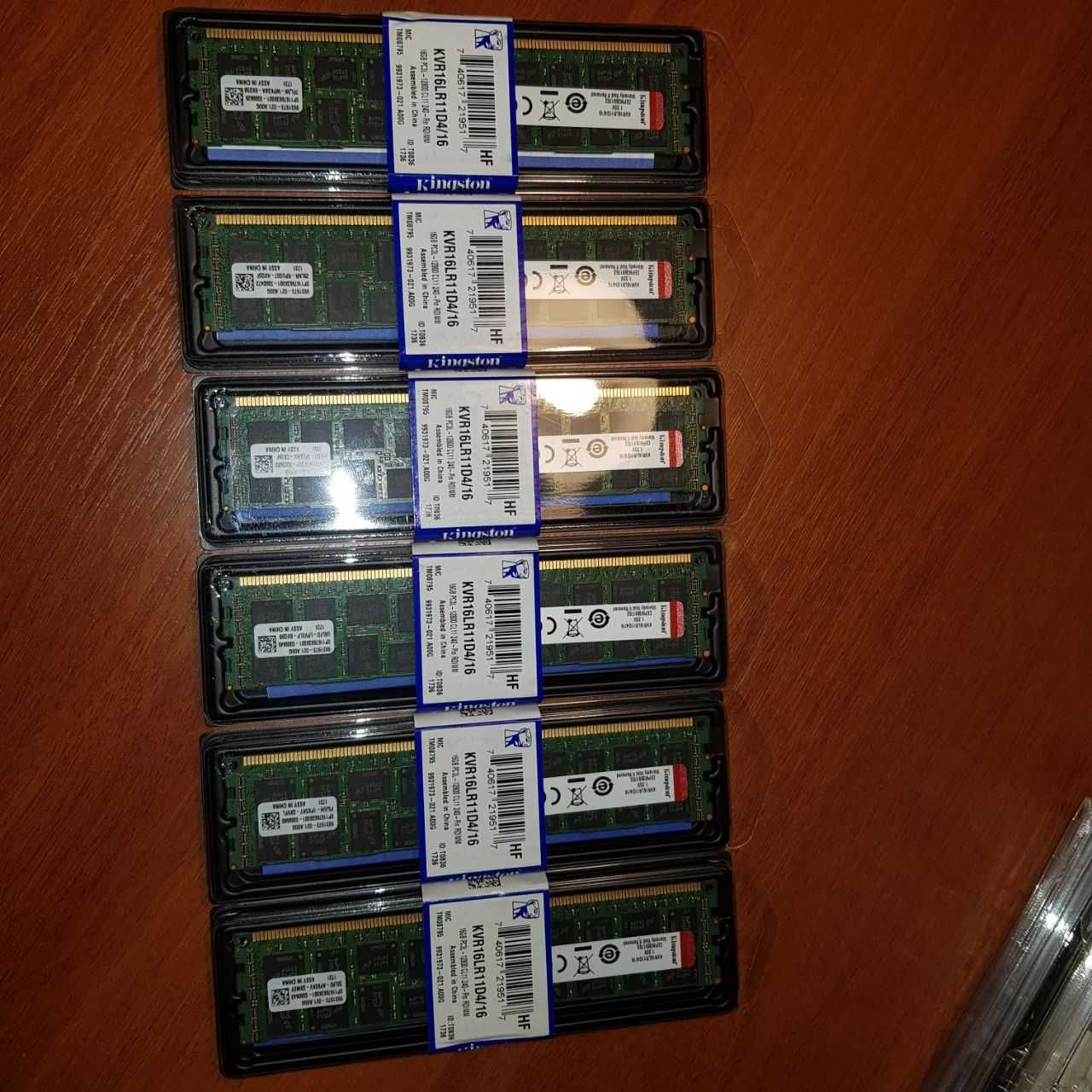 Kingston DDR3 16GB ECC 2Rx4 PC3-12800 1600MHz 1.35V (KVR16LR11D4/16)