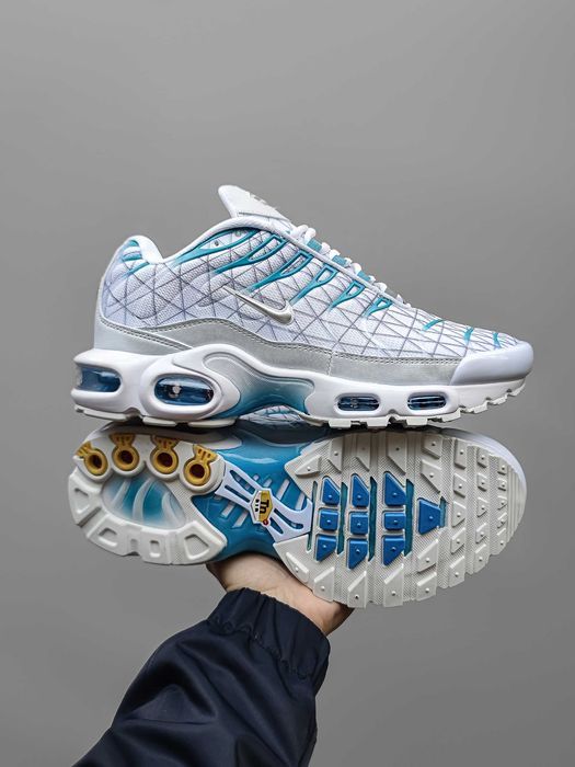 !SALE! Nike Air Max Plus TN White Blue 40 41 42 43 44 45 46 найк тн