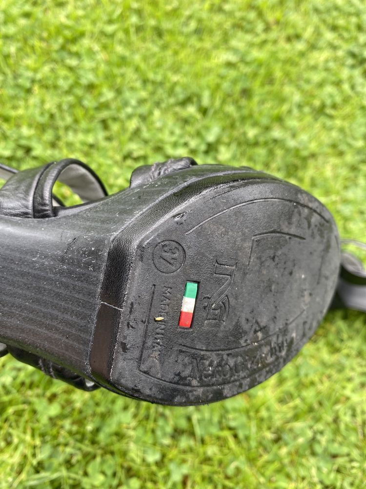 Włoskie skórzane sandały