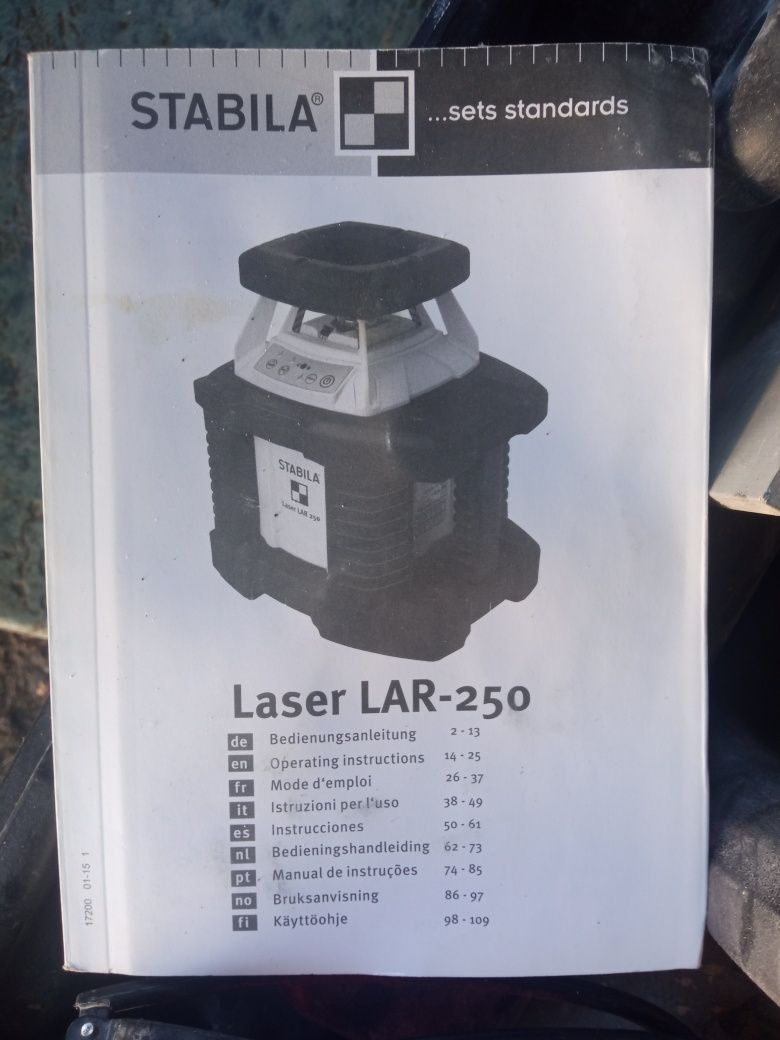 Profesjonalny niwelator laserowy Stabilla Lar 250