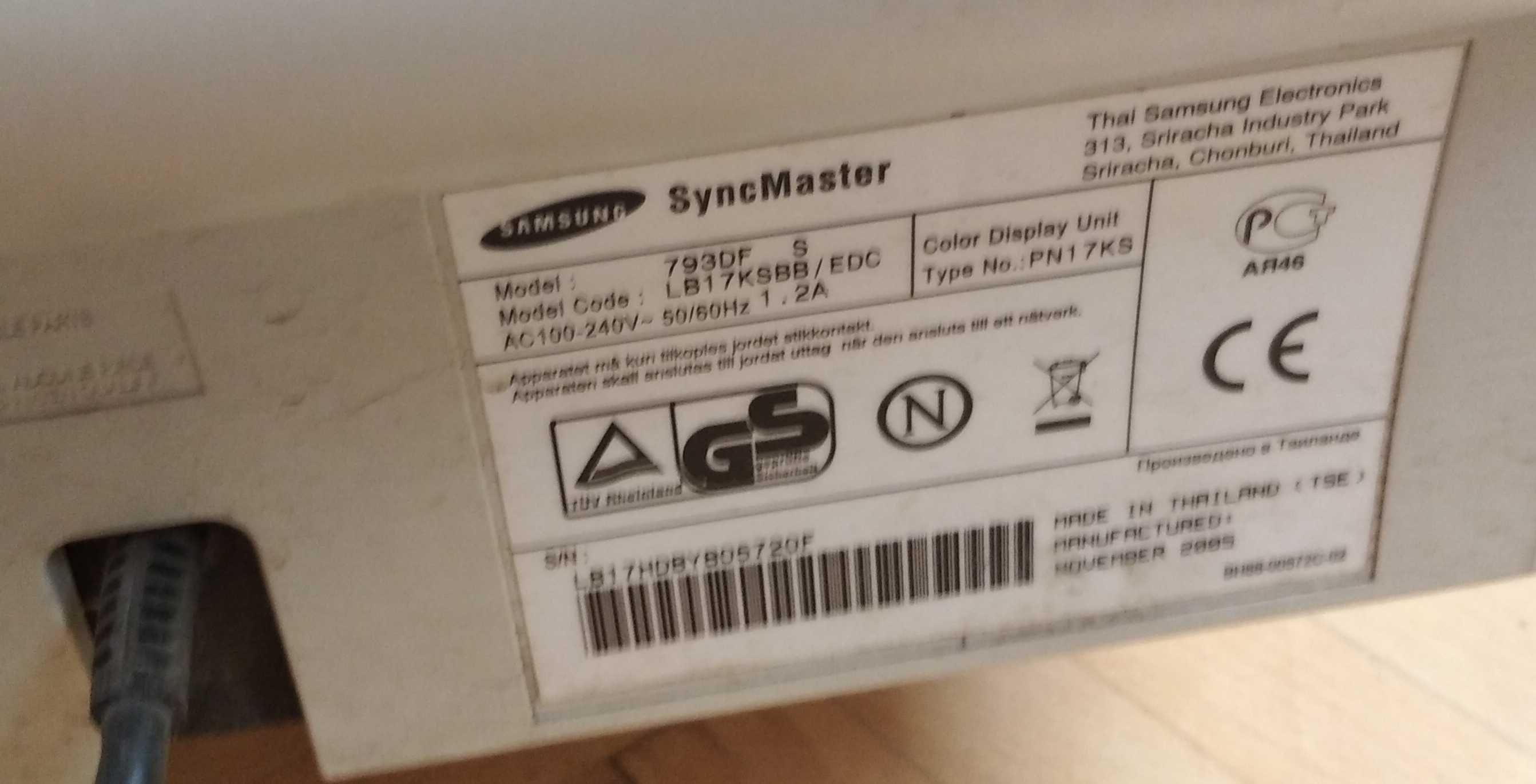 Монитор Samsung SyncMaster 793DF