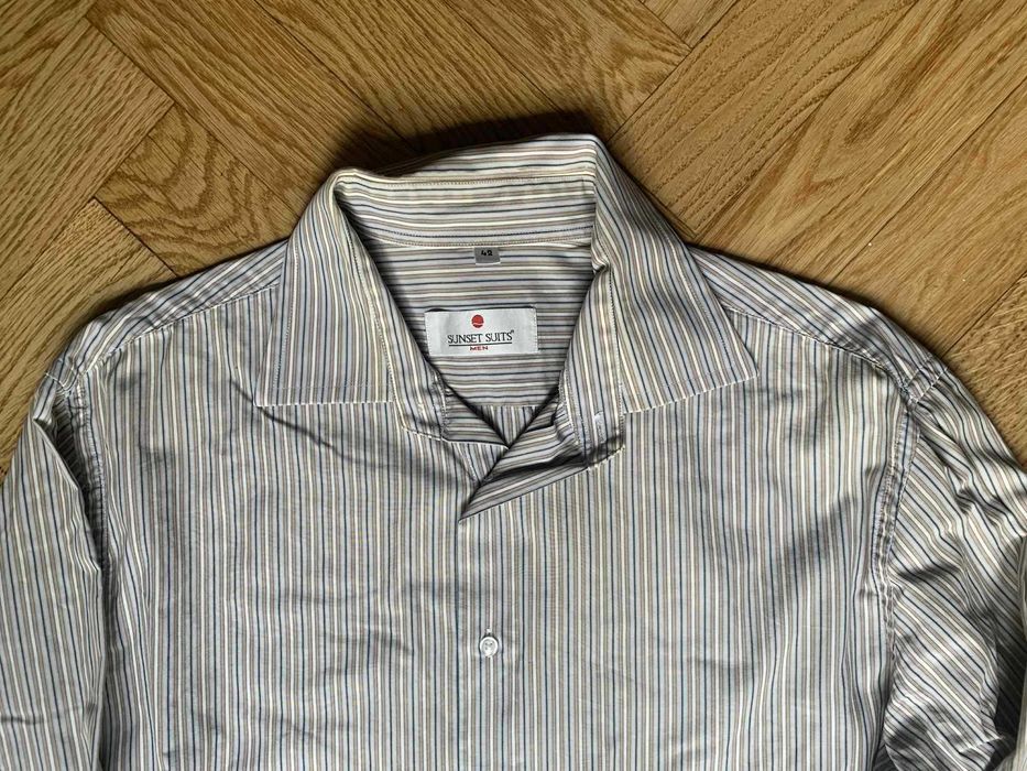 Koszula Sunset Suits męska – paski, rozmiar 42 (L)