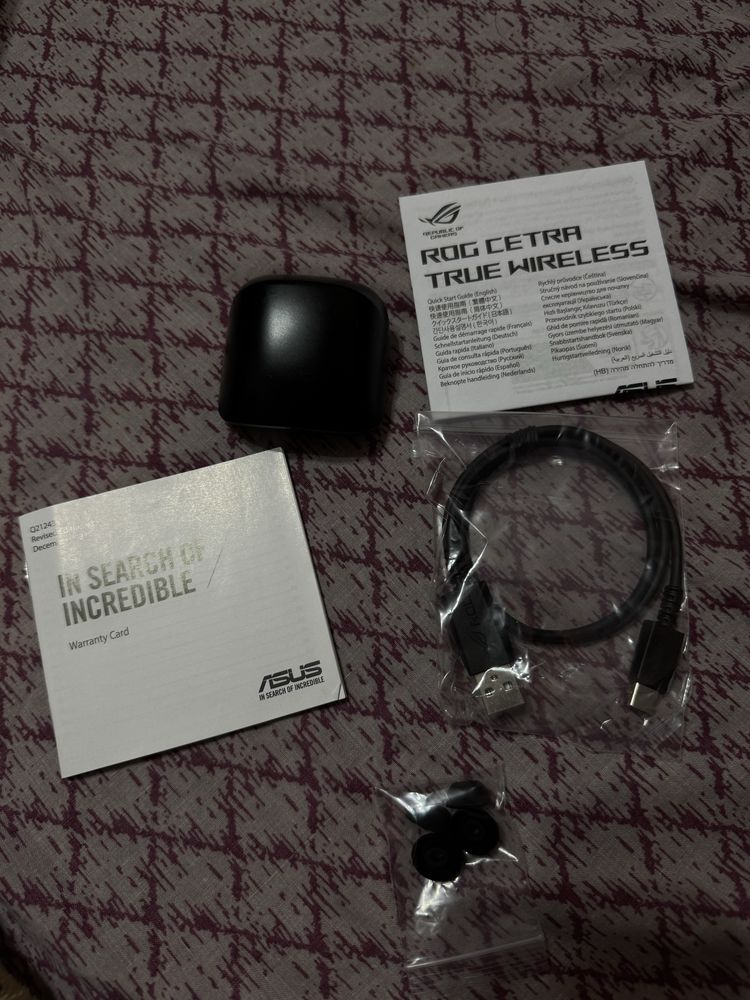 Sprzedam słuchawki bezprzewodowe ASUS ROG Cetra True Wireless