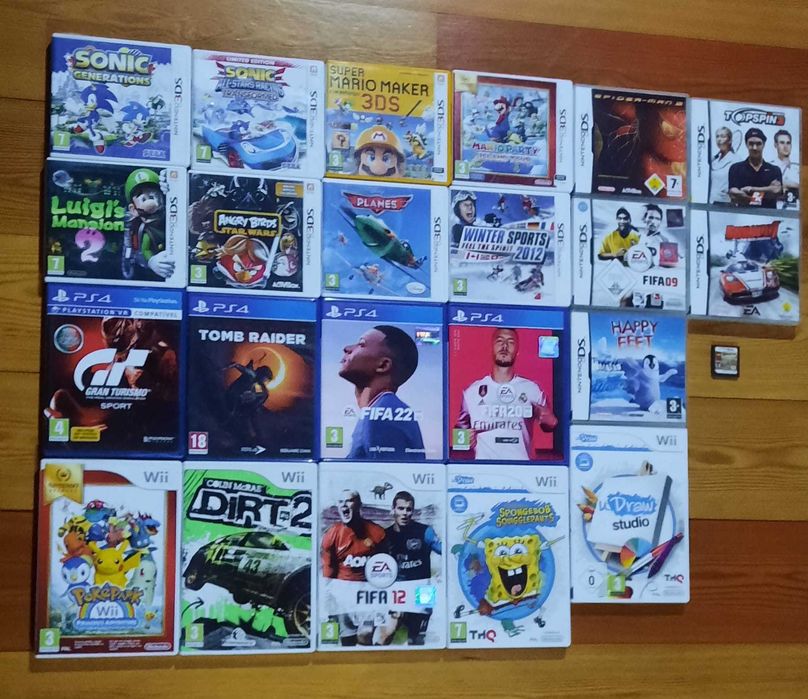 Vídeojogos (Nintendo 3ds/Nintendo Ds/Nintendo Wii/PS4)