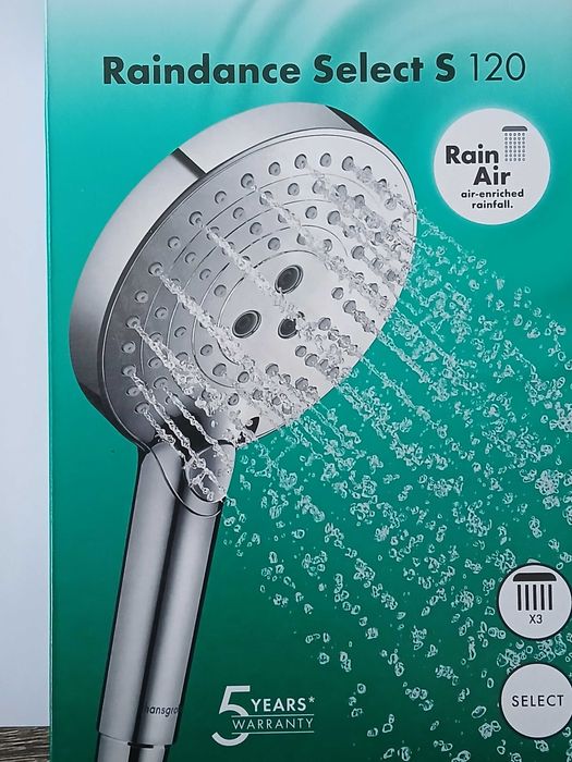 Słuchawka prysznicowa Hansgrohe raindance select S -120* nowa*oryginał