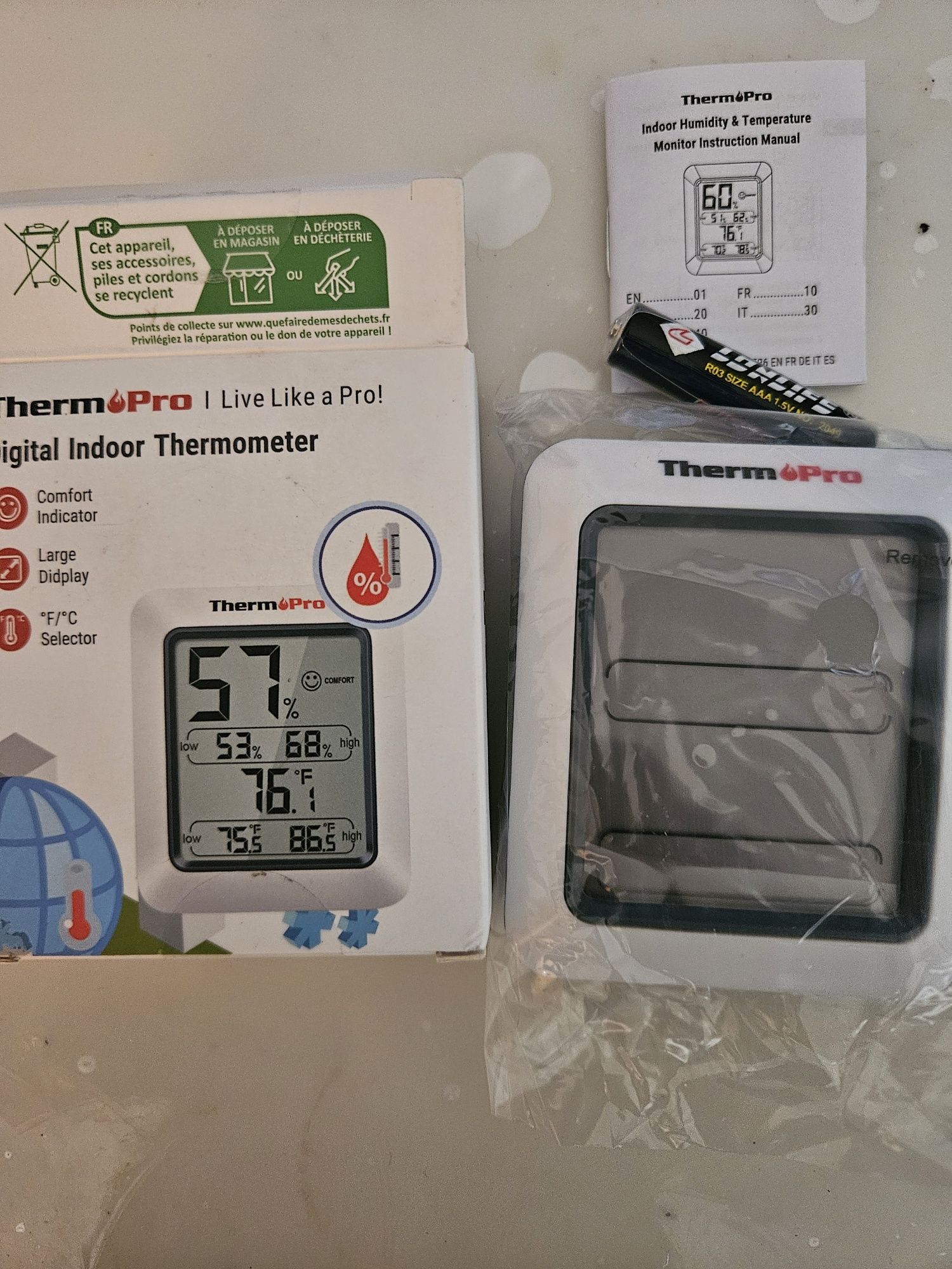 ThermoPro TP50 cyfrowy termometr połączony z higrometrem