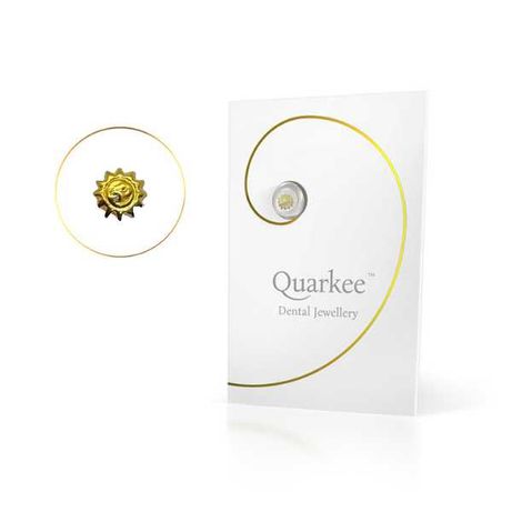Quarkee™ 22K Gold Sun / Słońce ze złota biżuteria nazębna ozdoba