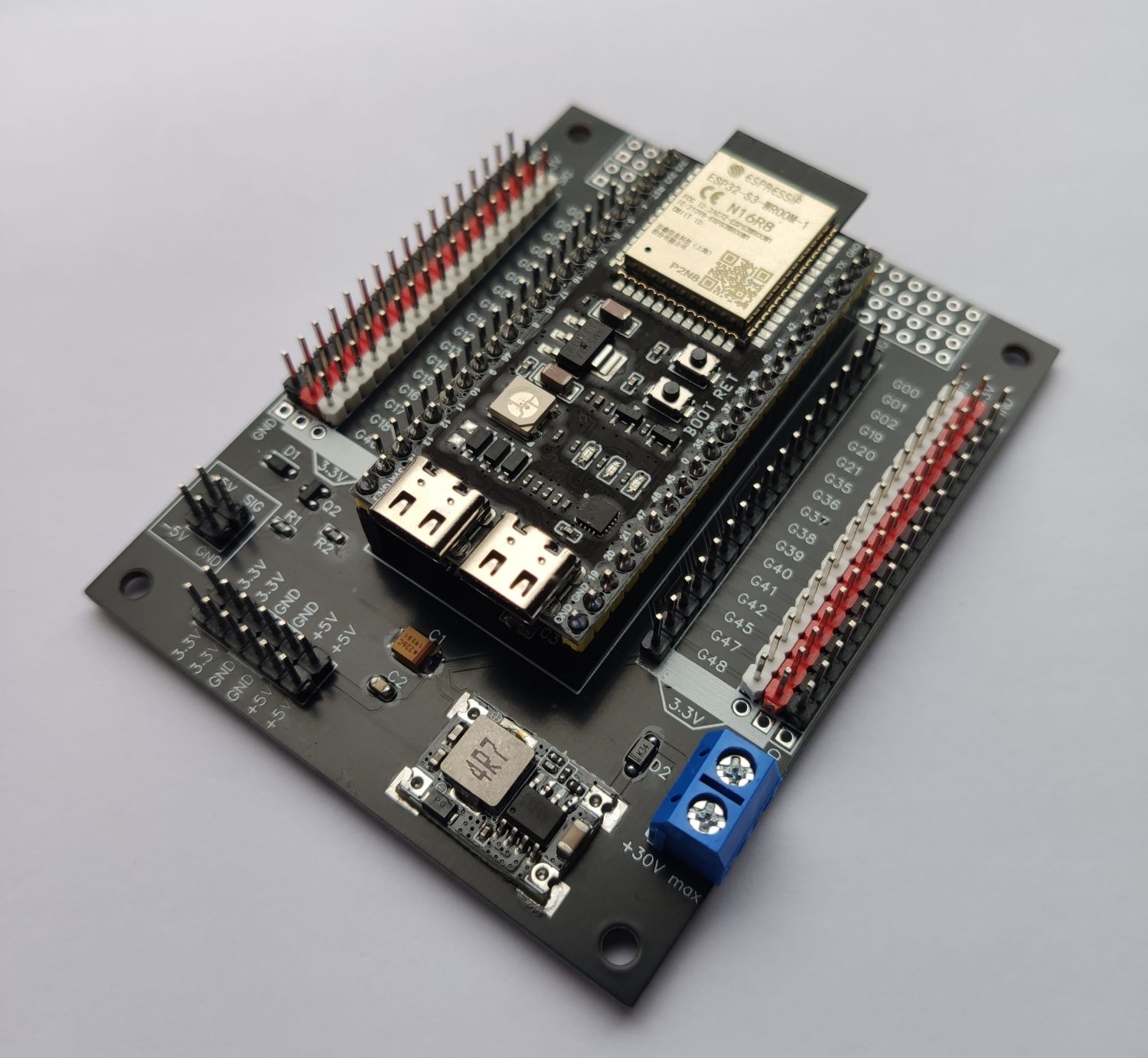 Плата розширення для ESP32-S3-DevKitC-1