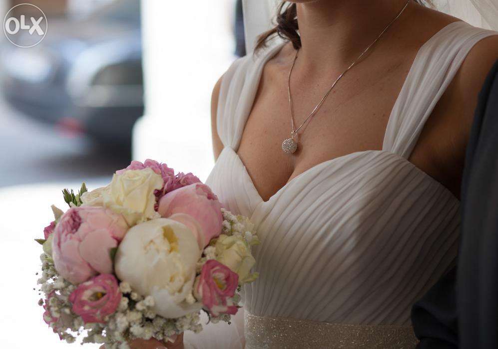 Suknia slubna Pronovias rozmiar 38 + welon 2m i pokrowiec GRATIS boho