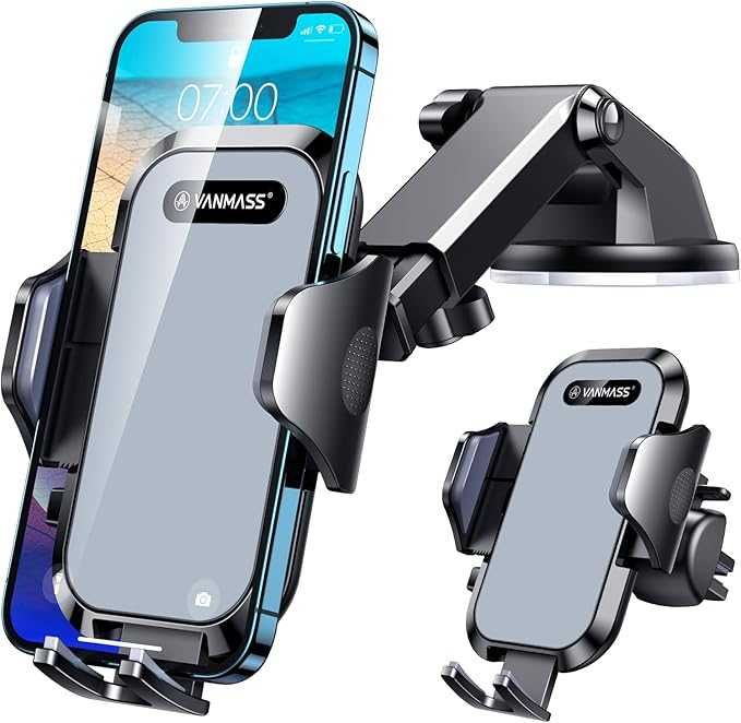 VANMASS Samochodowy uchwyt na telefon komórkowy, 3 w 1