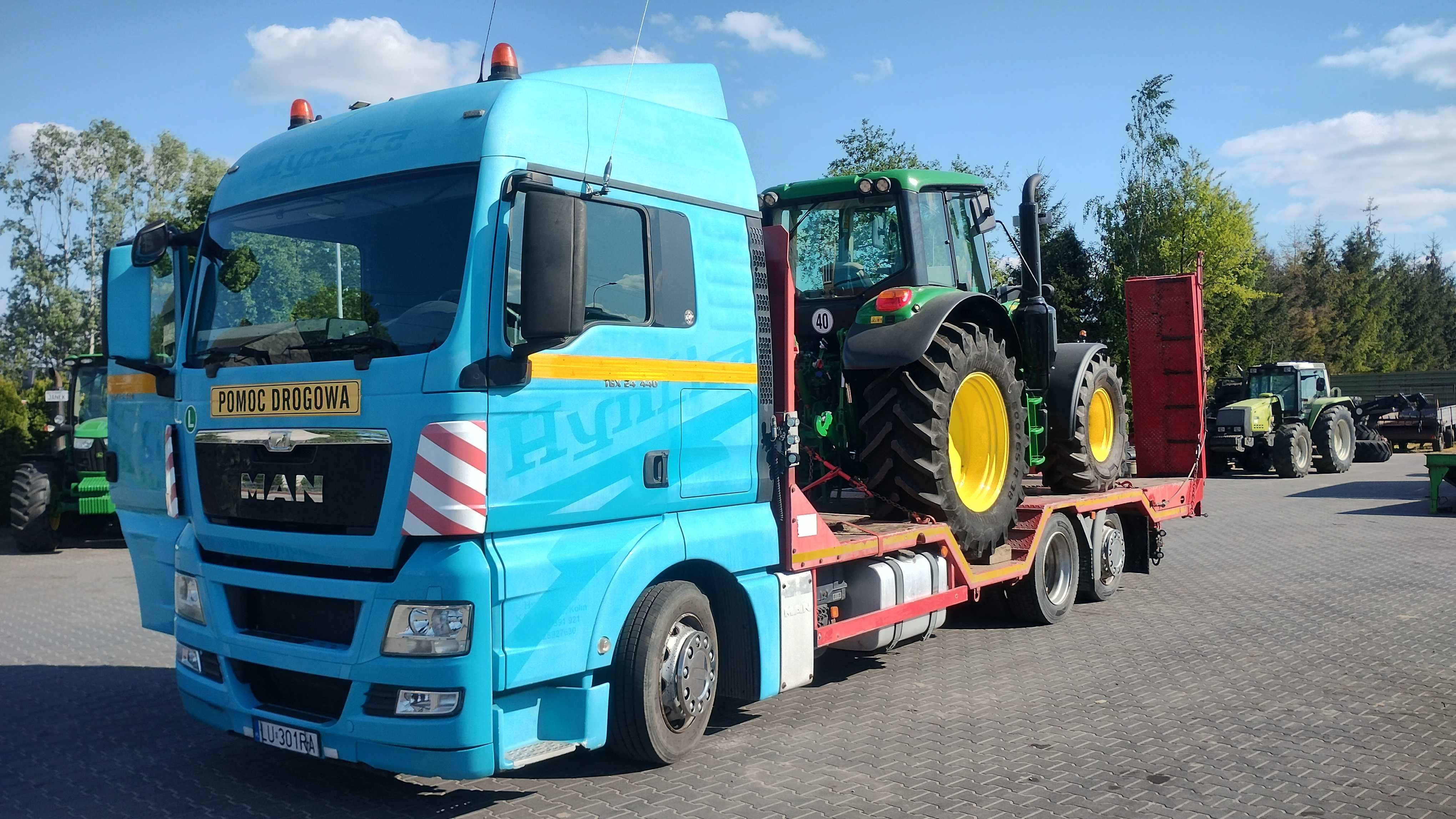 Usługi koparką, spychaczem, transport laweta do 14 ton