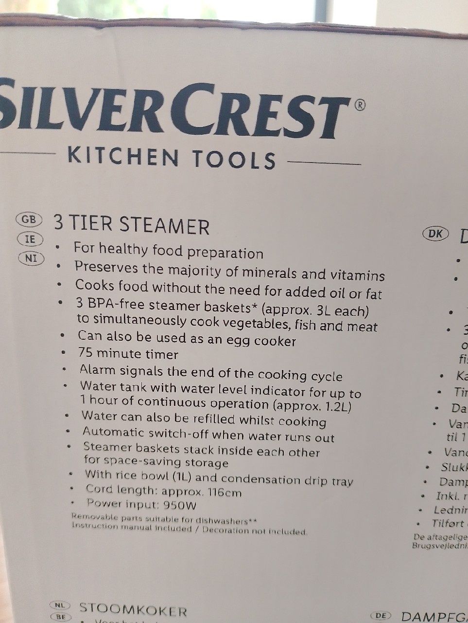 Parowar SilverCrest, nowy