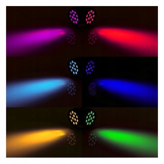 Showlite Sps-120-Dmx Led Smart Party Spot 12 Diod Led O Mocy 3W Rgb