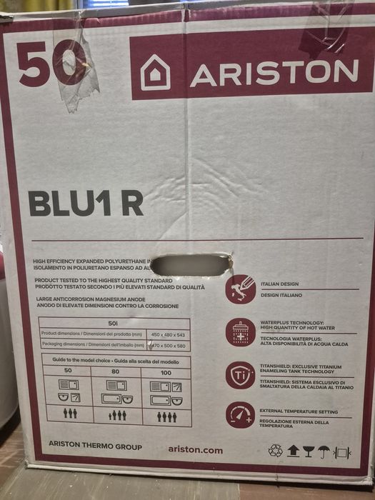 Бойлер Ariston BLU1 R на 50л.