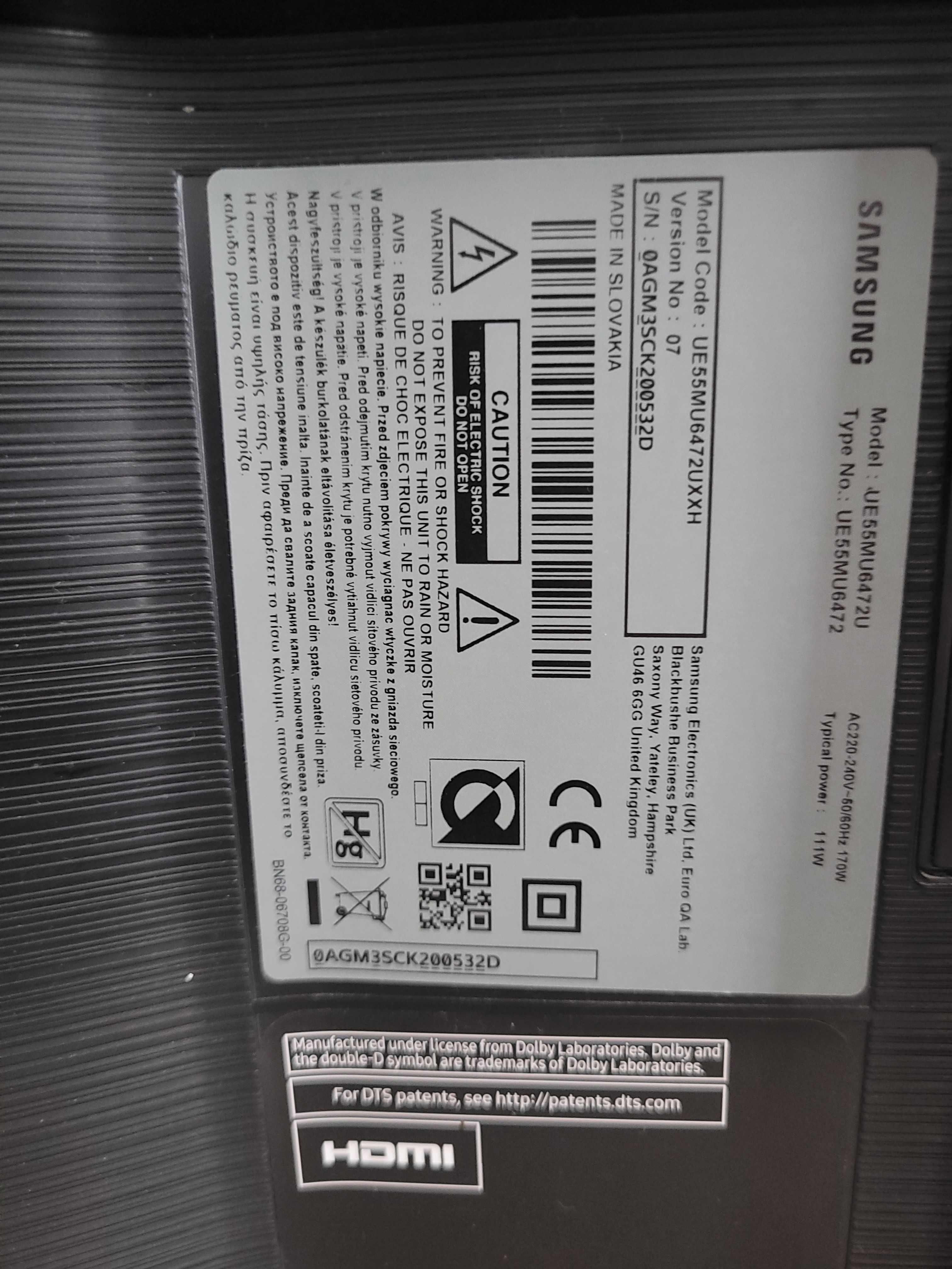 Zasilacz samsung BN44-0087'6D L55E6R_KH