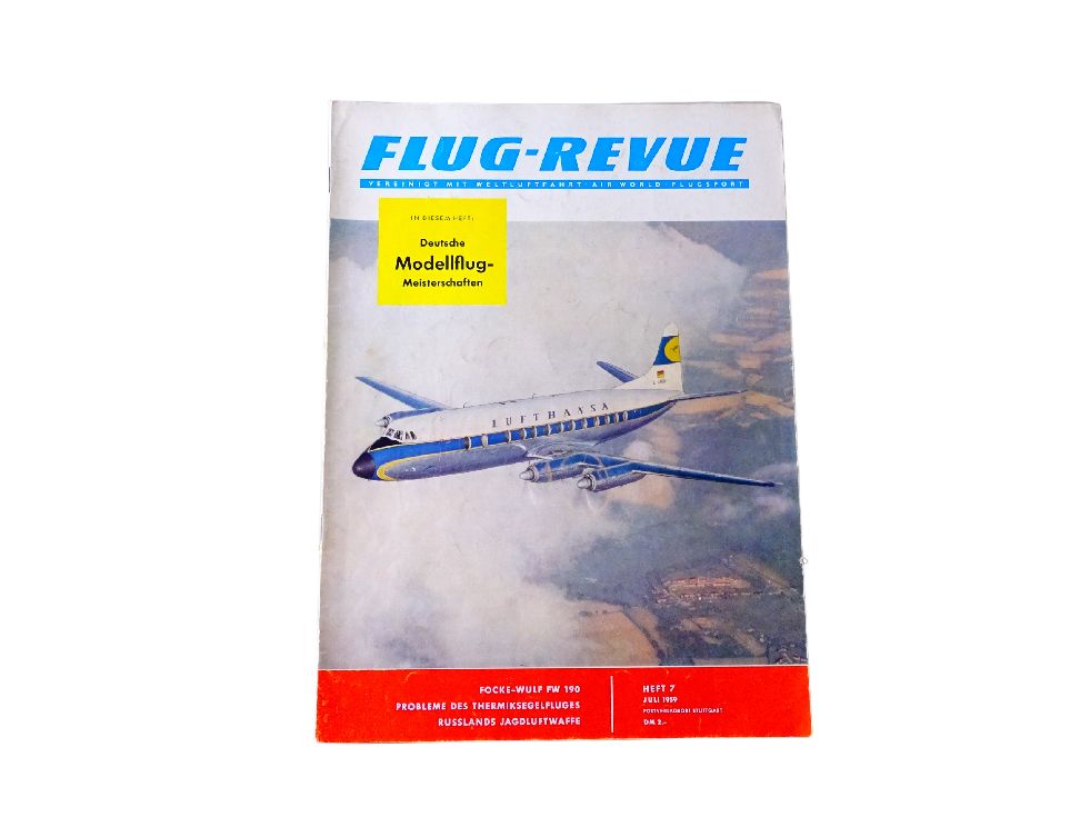 magazyn lotnictwo lata 50-te flug revue samolot