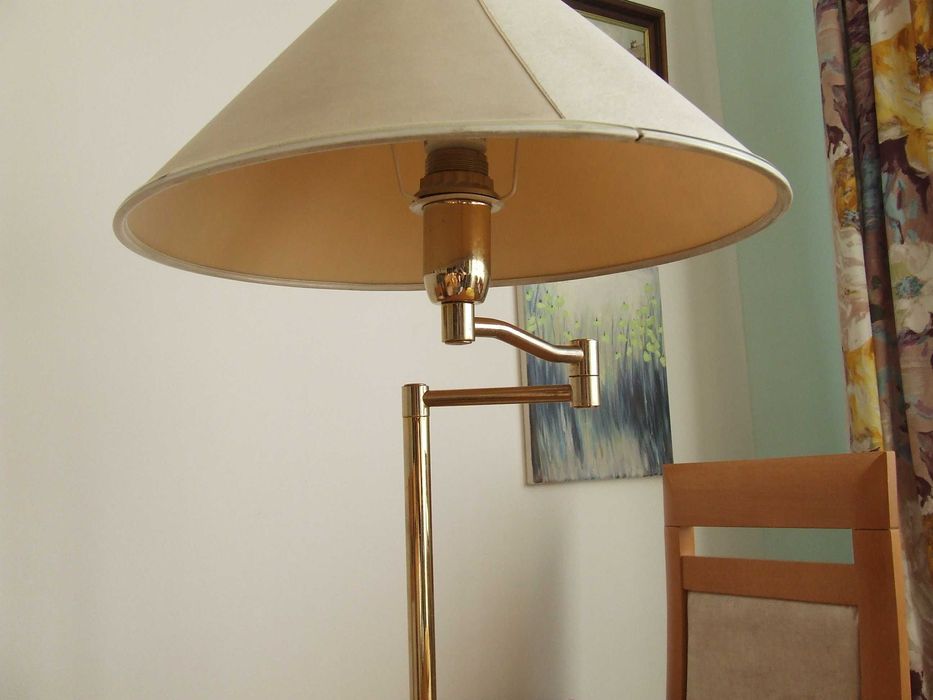 Lampa stołowa biurkowa z abażurem ala retro  stara