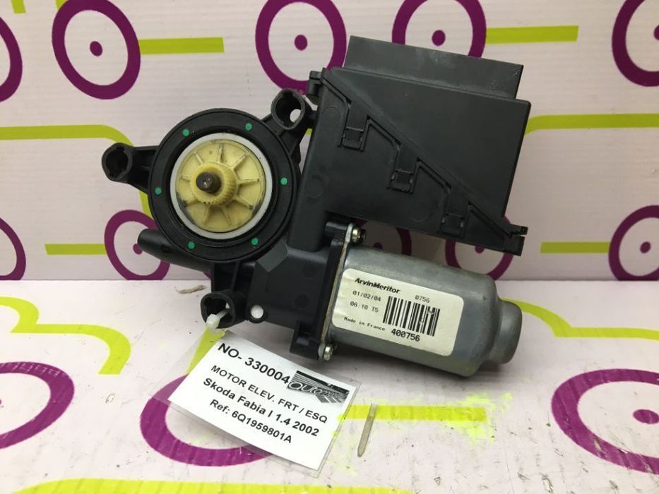 Motor Elevador de Vidro Frt / Esq Skoda Fabia I 1.4 i 100 Cv de 2002 - Ref : 6Q1959801A - NO330004