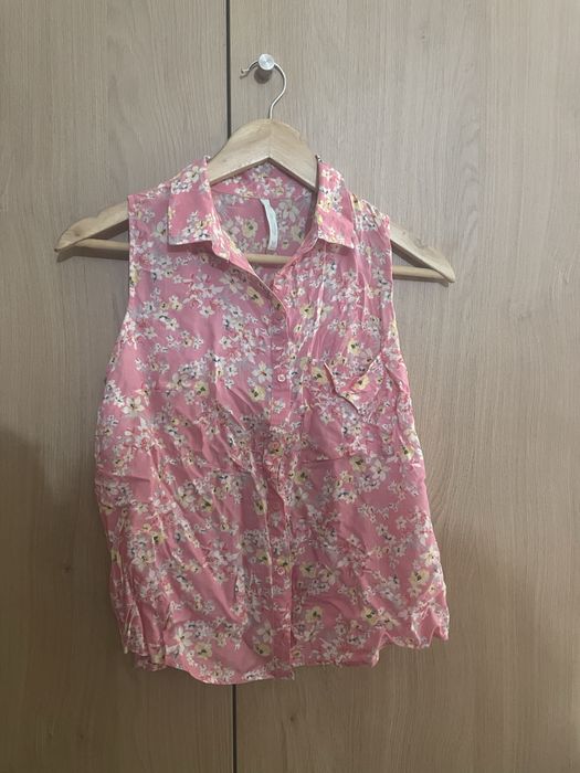 Camisa Floral Rosa