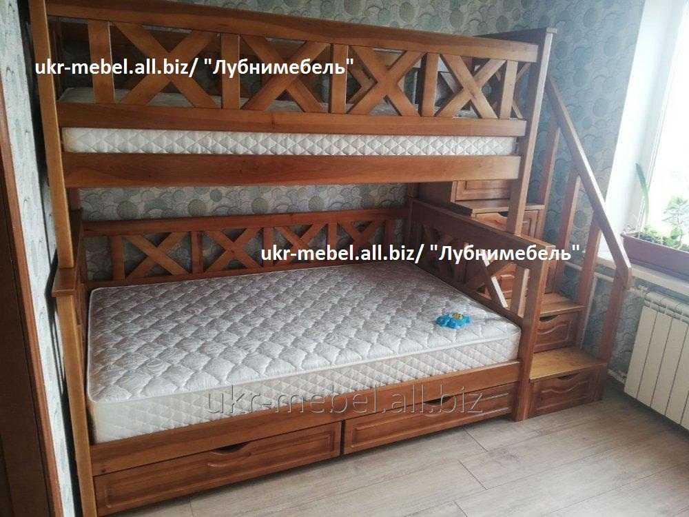 Кровать двухъярусная деревянная Оскар2-плюс, (двоповерхове) ліжко