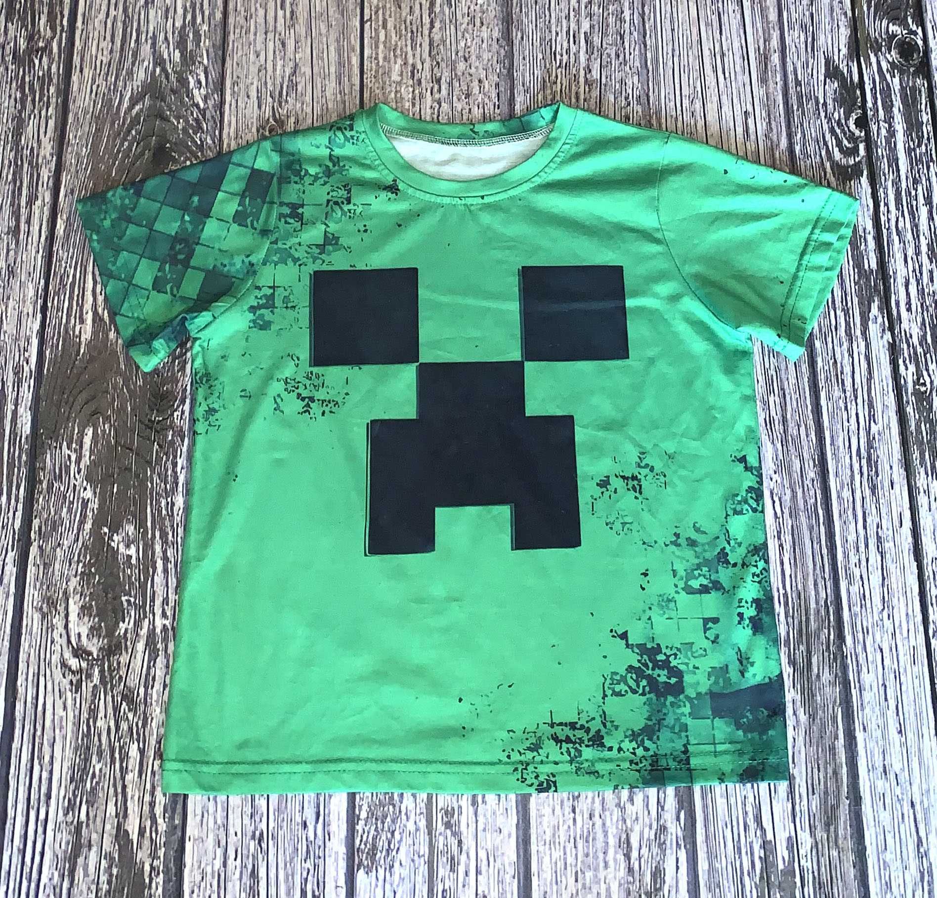 Футболка Minecraft для мальчика 7-8 лет, 122-128 см