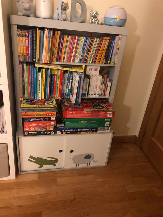 Biblioteca/estante de arrumação para criança