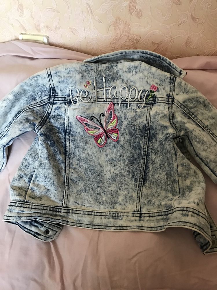 Джинсовая курточка для девочки 6-7 лет