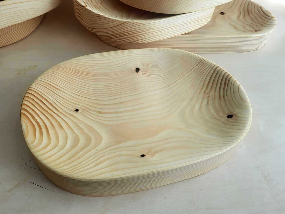 koryto misa drewniana cateringowa na mięso POJEMNA WYSOKA taca na ser