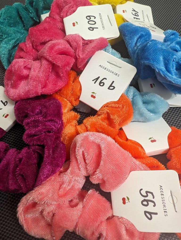 Nowy zestaw do włosów 10 sztuk welurowa gumka do włosów scrunchie