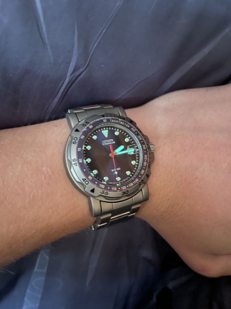 Citizen Titanium WR100 квітень 1999 року Чоловічий годинник
