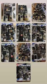 Telemóveis usados grande coleção de telemóveis