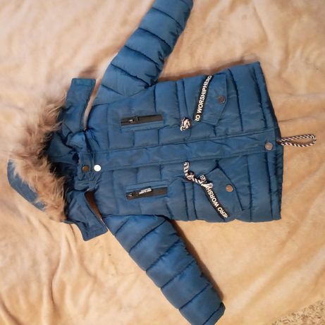 Куртка курточка 104 3 4 5 роки парка пуховик зима зимова зимняя демар