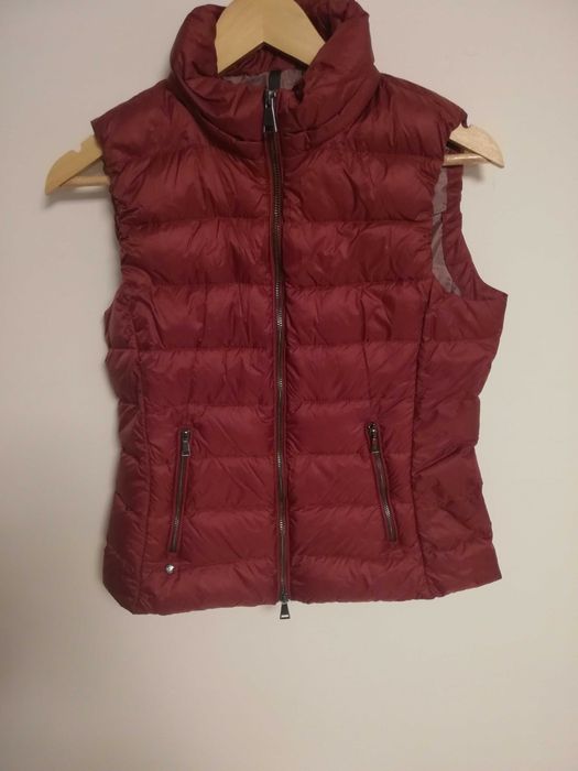 bezrękawnik puchowy massimo dutti m 38 s 36 bordo kamizelka m 38