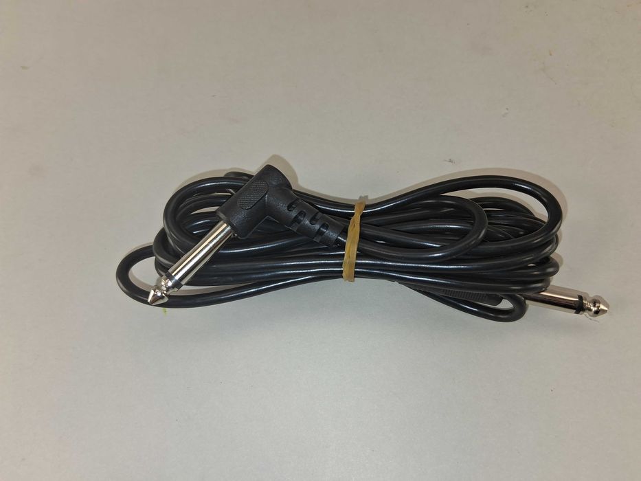 N044 Kabel Jack 6.3 mm Mono Kątowy Długi Przewód 3 M Metry Gitarowy