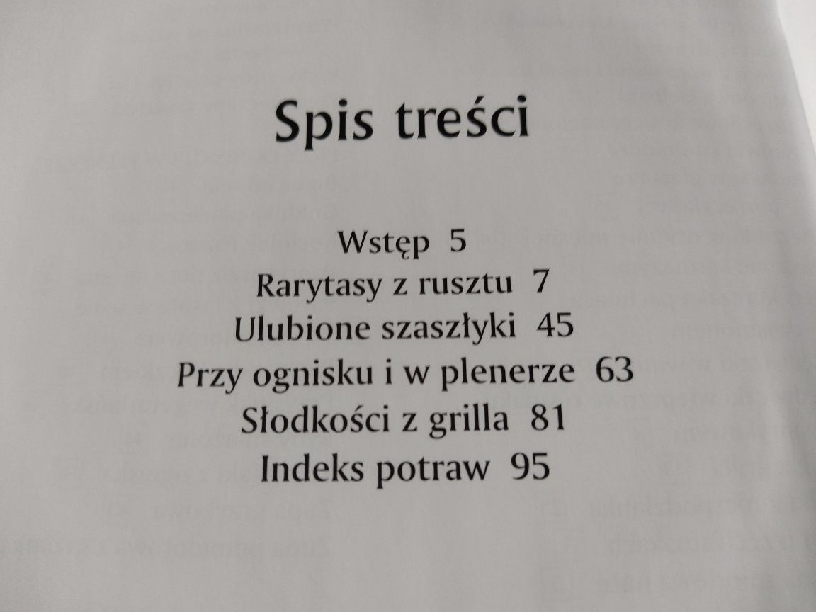 Książka kucharska potrawy z grilla i ogniska Górska, ogród, gotowanie