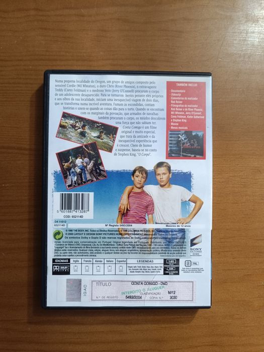 DVD do filme "Conta Comigo" (portes grátis)