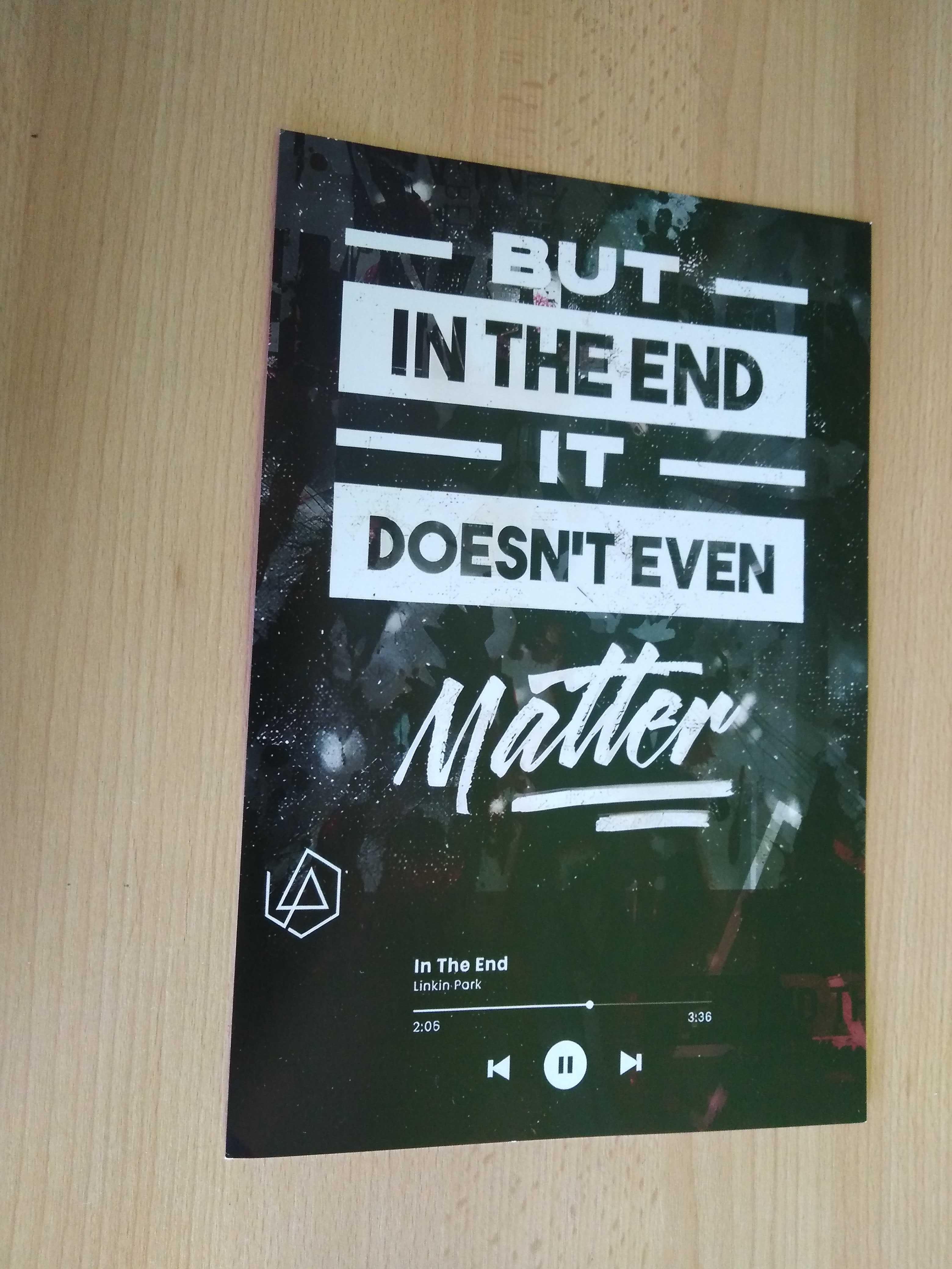 Plakat zespołu muzycznego Linkin park