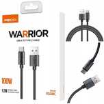 Mocny Kabel Usb-C - Usb 1,2M W Oplocie Szybkie Ładowanie 100W Qc 4