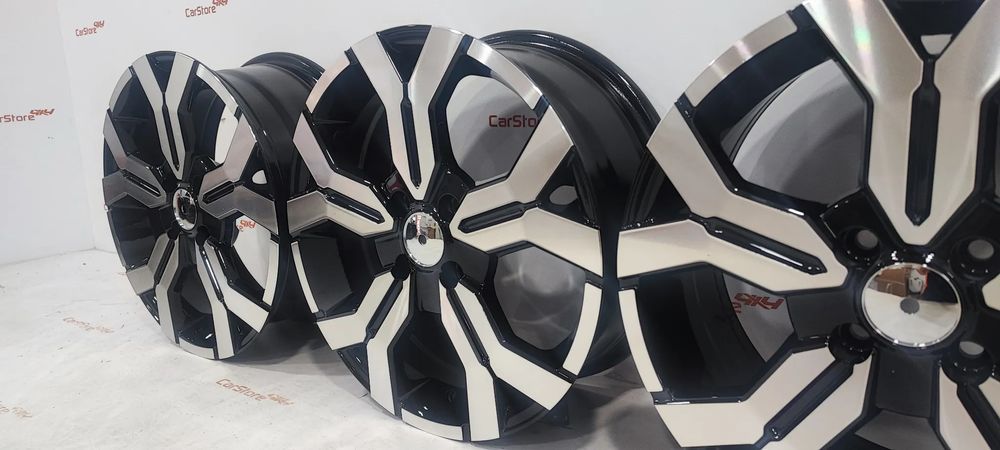 Jantes Look Dacia/Renault 16 x 6.5 et 40 4x100 Preto + Polido