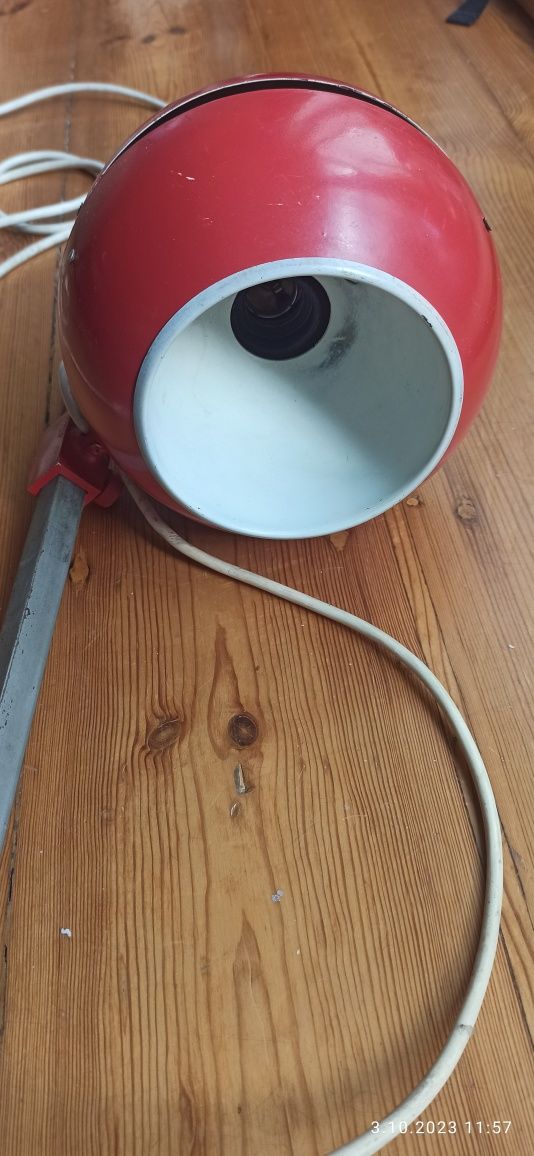 Lampa ścienna lata 70' NRD