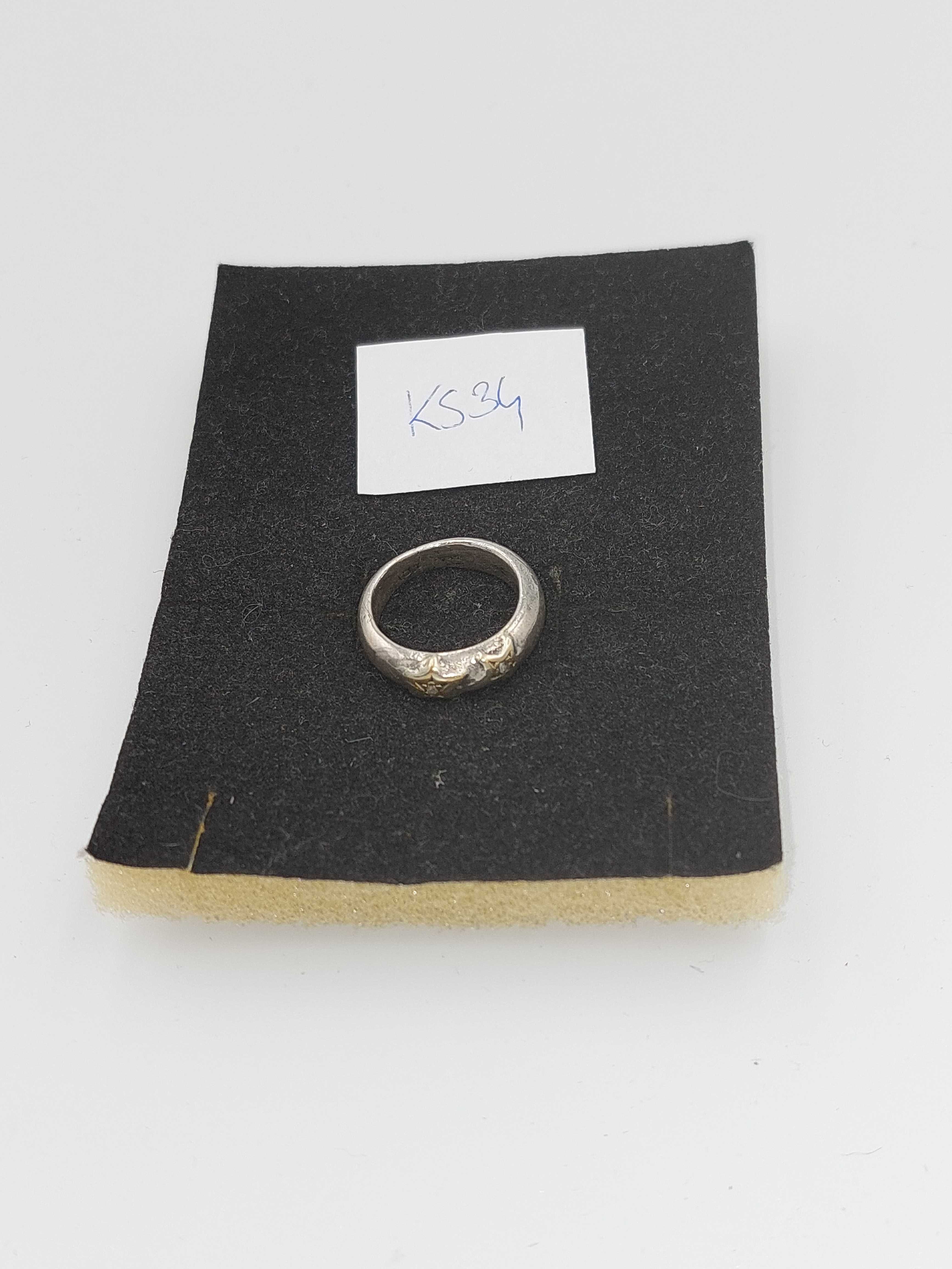 Srebrny pierścionek 925 KS34