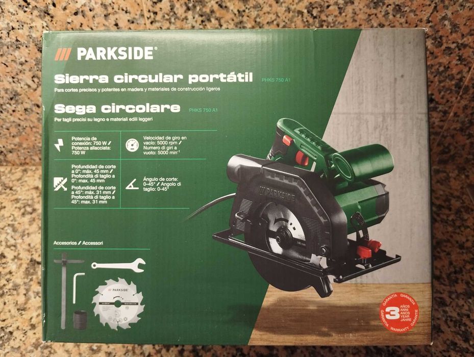 Serra Circular Parkside LIDL *** NOVA ***