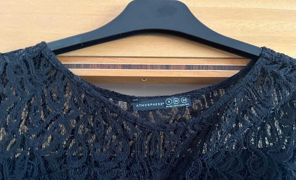 Vestido preto - Tamanho 36 - Senhora